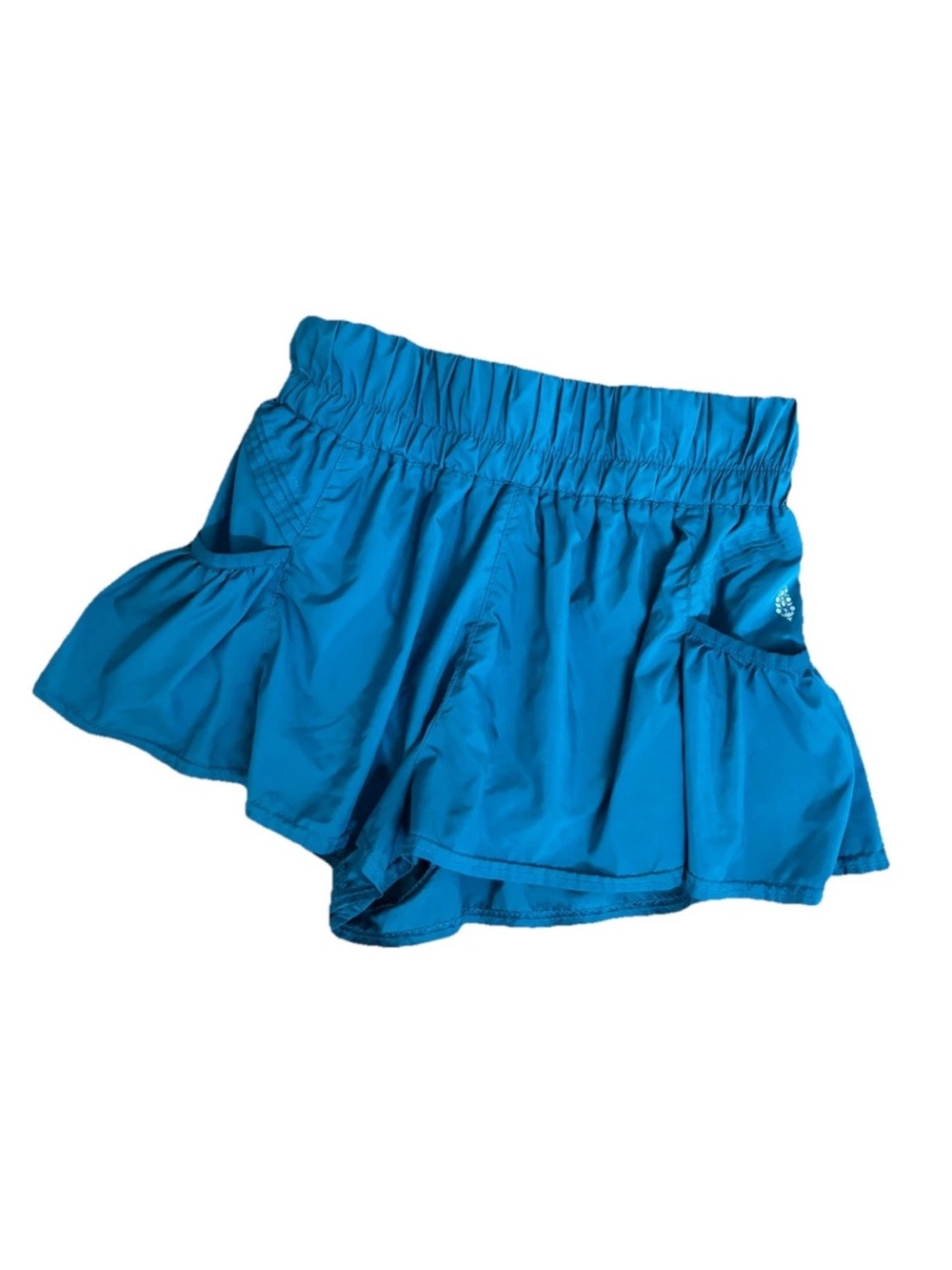 Free People Movement the way Home Athletic Shorts Women’s Size M Blue